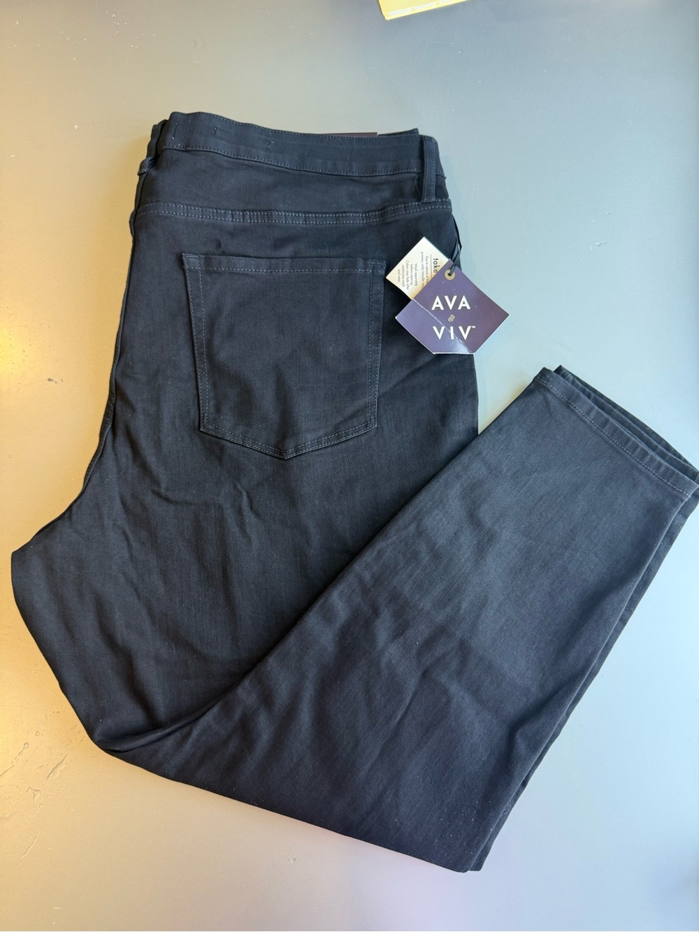 Ava & Viv Men's Black Slim Stretch Jeans